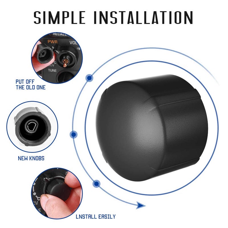 RDBS Stereo Radio Volume Control Knob Replacement Knobs Compatible with Select GM Vehicles GM 16199583 - Image 5